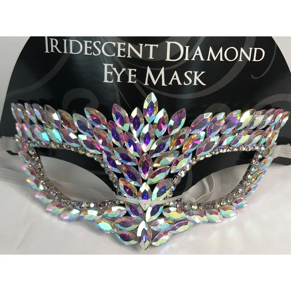 Iridescent Diamond Eye Mask Ages 14-Adult Halloween Party Mask